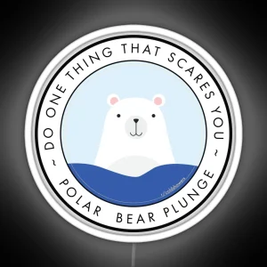 Polar Bear Plunge R Coldshowers RGB Neon Sign