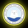 polar bear plunge cold showers rgb neon sign yellow