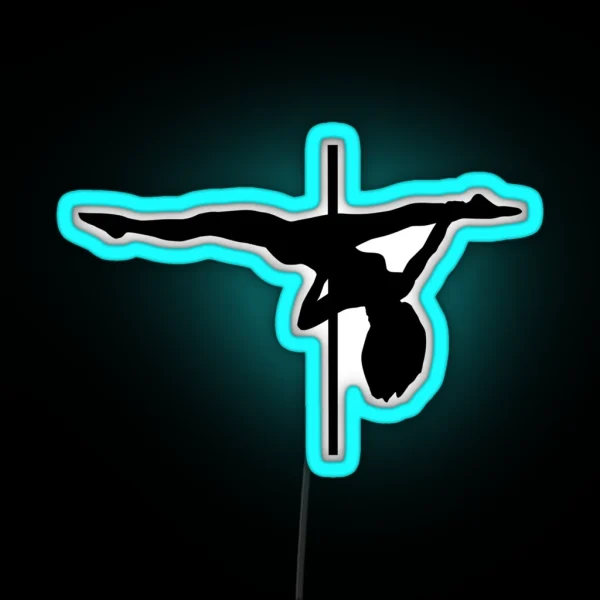 Pole Dance RGB Neon Sign