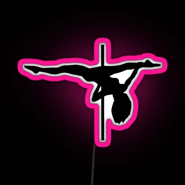 Pole Dance RGB Neon Sign