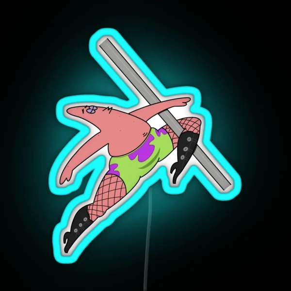 Pole Dancing Patrick RGB Neon Sign