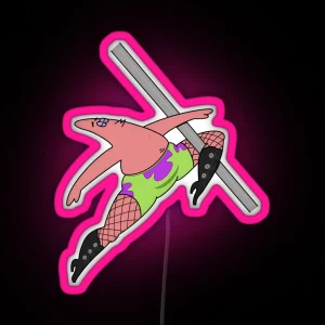 Pole Dancing Patrick RGB Neon Sign