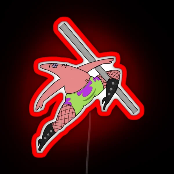 Pole Dancing Patrick RGB Neon Sign