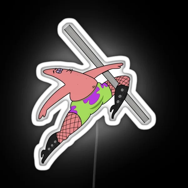 Pole Dancing Patrick RGB Neon Sign