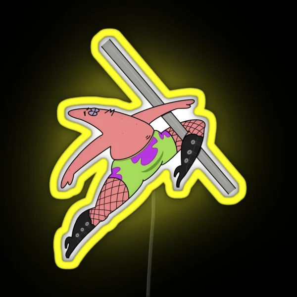 Pole Dancing Patrick RGB Neon Sign