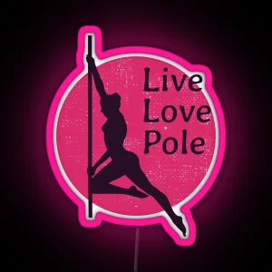 Pole Sport Dance Dancer Competition Acrobatics RGB Neon Sign