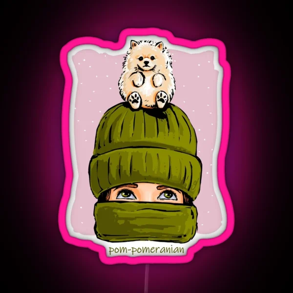 Pom Pomeranian RGB Neon Sign