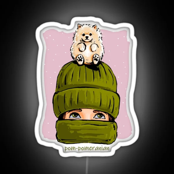 Pom Pomeranian RGB Neon Sign