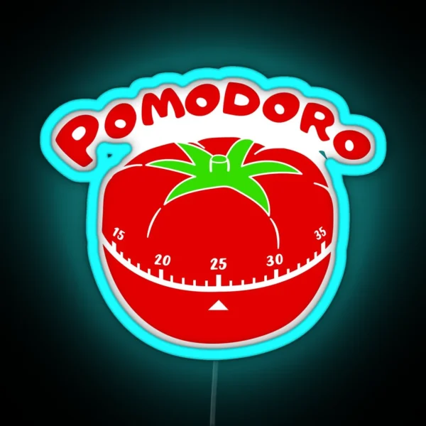 POMODORO Technique RGB Neon Sign