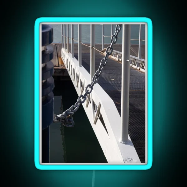 Pontoon Walkway And Chain RGB Neon Sign