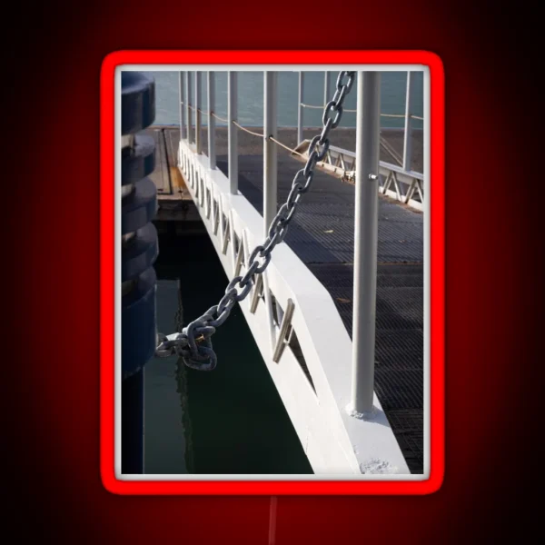 Pontoon Walkway And Chain RGB Neon Sign