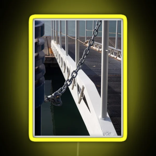 Pontoon Walkway And Chain RGB Neon Sign