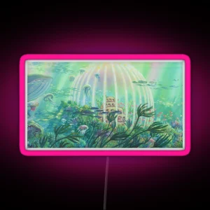 Ponyo Painting Anime Underwater RGB Neon Sign