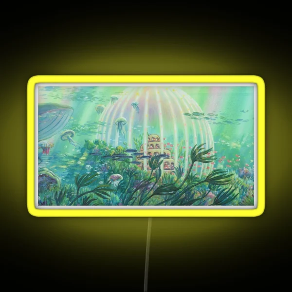 Ponyo Painting Anime Underwater RGB Neon Sign