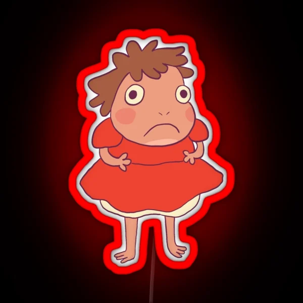 Ponyo Studio Ghibli RGB Neon Sign