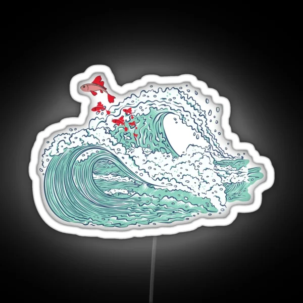 Ponyo Waves RGB Neon Sign