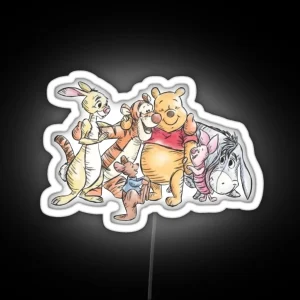 Pooh And Friends RGB Neon Sign