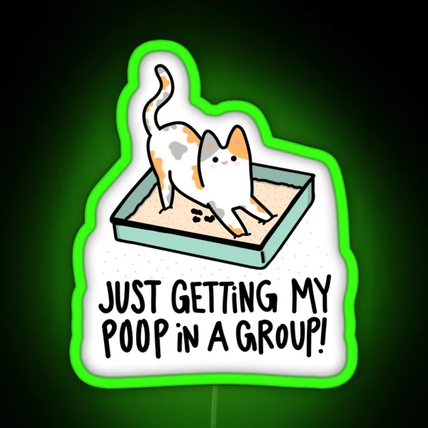 Poop In A Group Led RGB Neon Sign