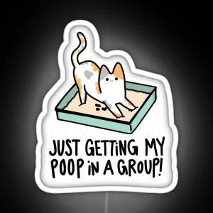 Poop In A Group Led RGB Neon Sign