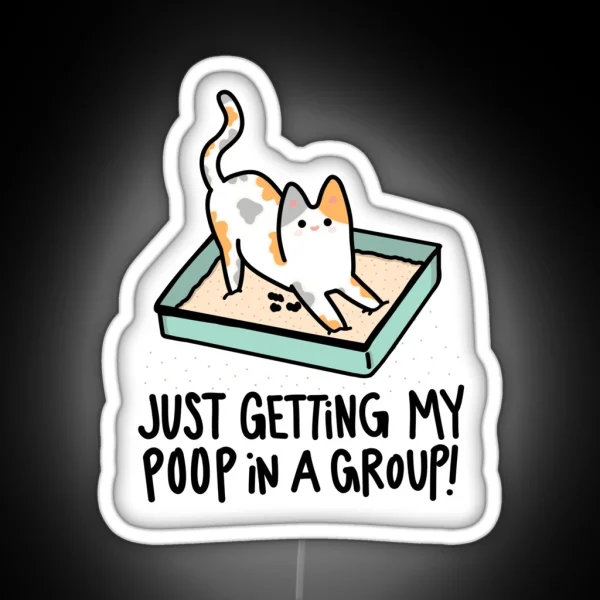 Poop In A Group Led RGB Neon Sign