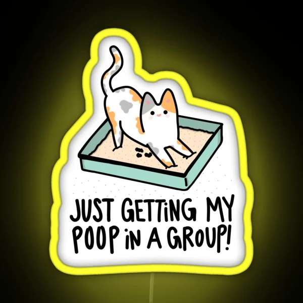 Poop In A Group Led RGB Neon Sign