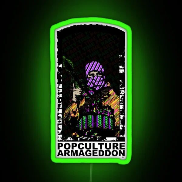 POPCULTURE ARMAGEDDON RGB Neon Sign