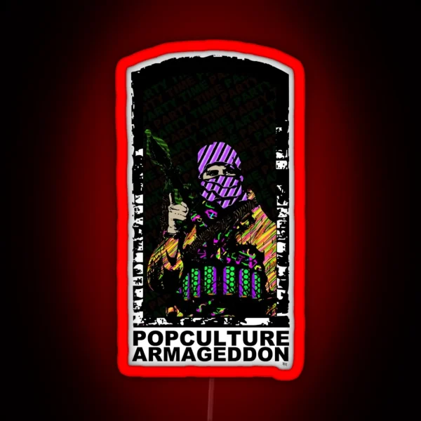 POPCULTURE ARMAGEDDON RGB Neon Sign