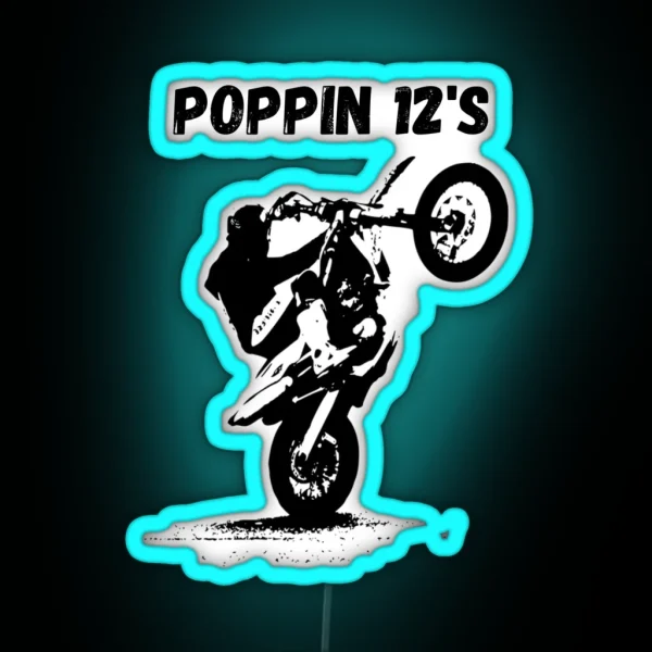 Popping Wheelies RGB Neon Sign