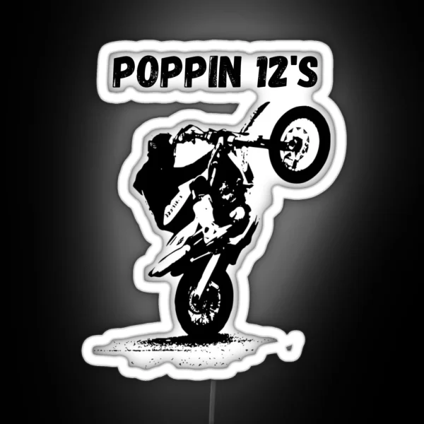 Popping Wheelies RGB Neon Sign