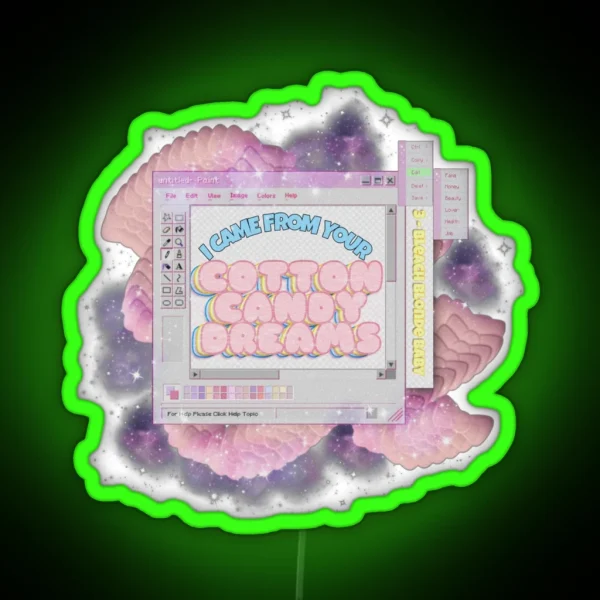 Poppy Cotton Candy Dreams RGB Neon Sign
