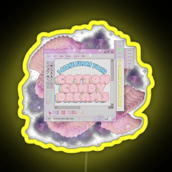 Poppy Cotton Candy Dreams RGB Neon Sign