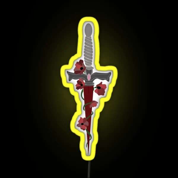 Poppy S Dagger RGB Neon Sign