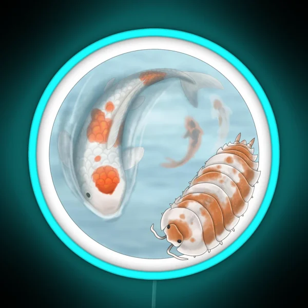 Porcellio Scaber Orange Koi RGB Neon Sign