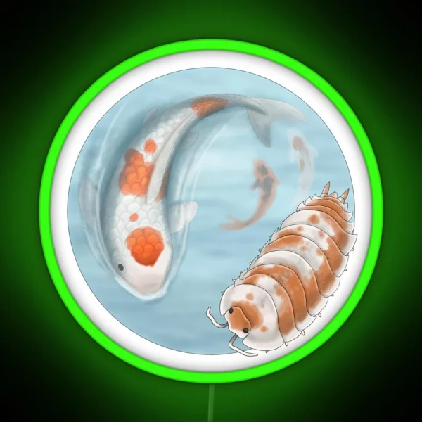 Porcellio Scaber Orange Koi RGB Neon Sign