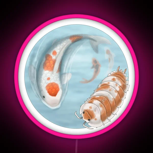 Porcellio Scaber Orange Koi RGB Neon Sign