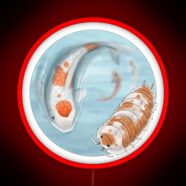Porcellio Scaber Orange Koi RGB Neon Sign