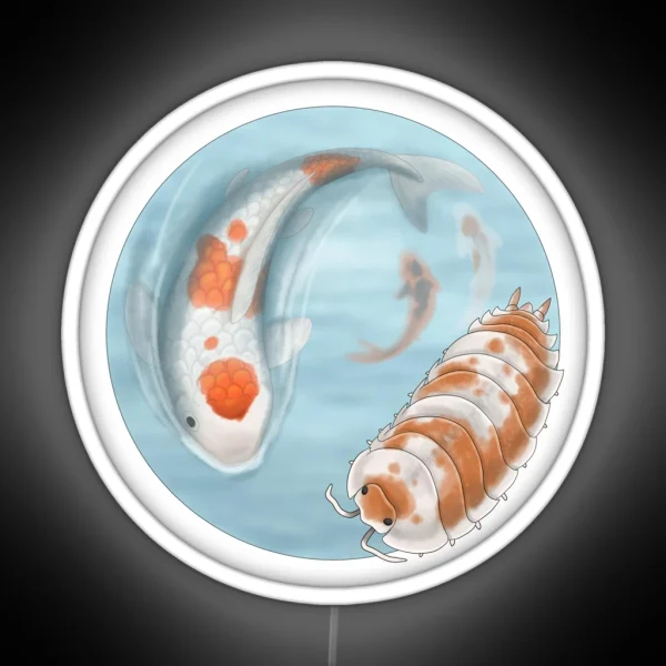Porcellio Scaber Orange Koi RGB Neon Sign