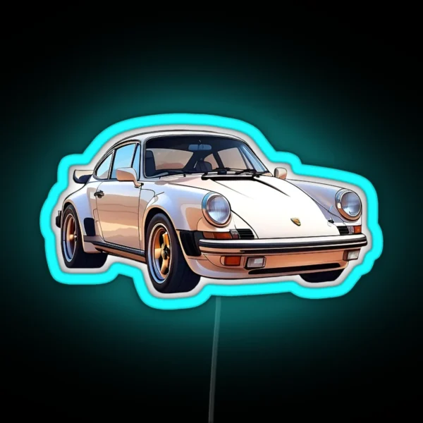 Porsche 911 Car RGB Neon Sign