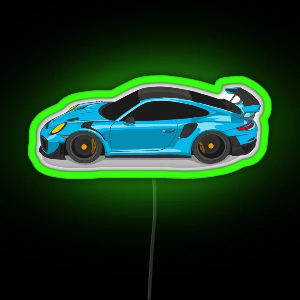 Porsche 911 GT2 RS RGB Neon Sign