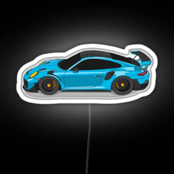 Porsche 911 GT2 RS RGB Neon Sign