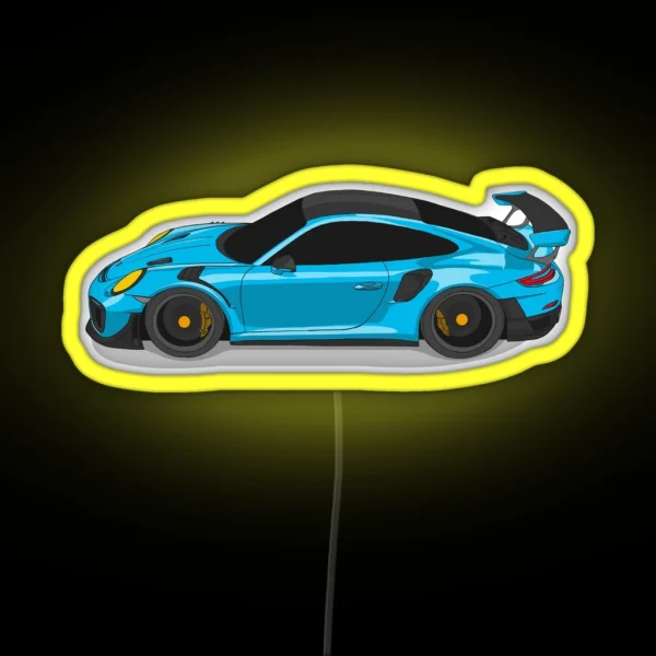 Porsche 911 GT2 RS RGB Neon Sign