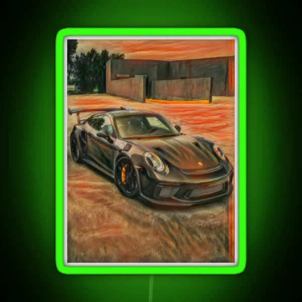 Porsche 911 GT3 RGB Neon Sign