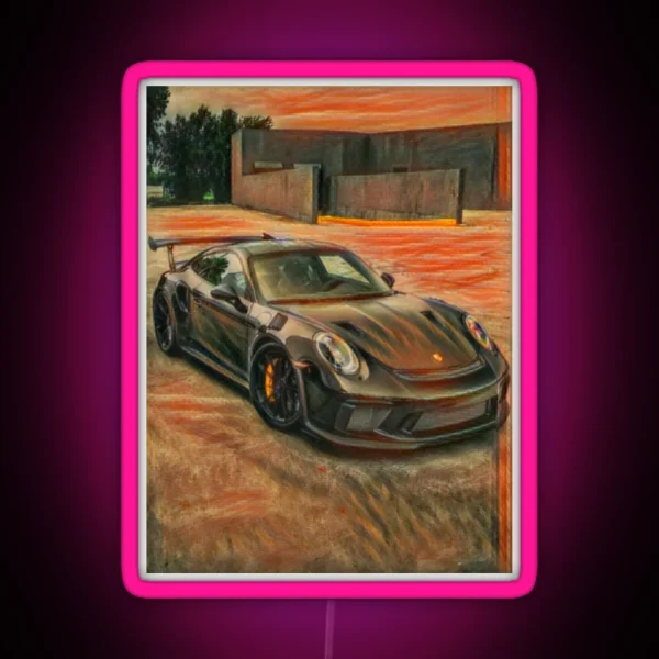 Porsche 911 GT3 RGB Neon Sign