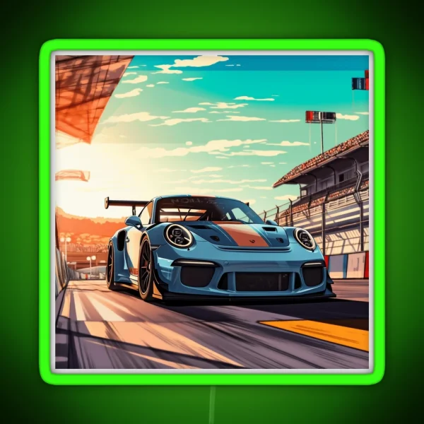 Porsche 911 GT3 RS RGB Neon Sign