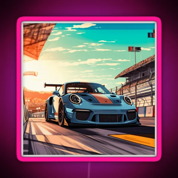 Porsche 911 GT3 RS RGB Neon Sign