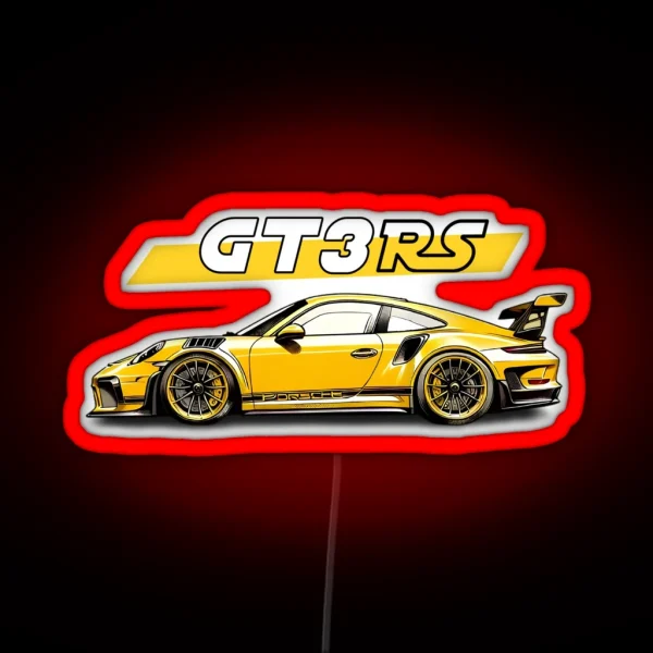 Porsche 911 Gt3 Victor Art RGB Neon Sign