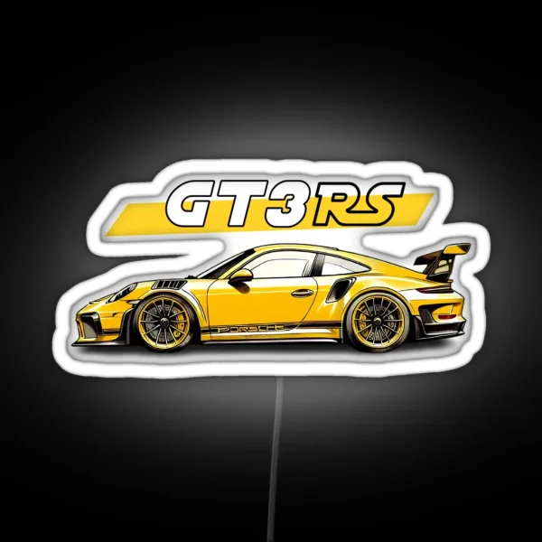 Porsche 911 Gt3 Victor Art RGB Neon Sign