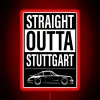Porsche 911 RS RGB Neon Sign Red