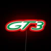 Porsche 991 2 GT3 RGB neon sign in red.
