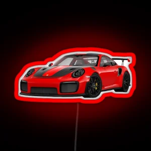 Porsche GT2RS Design RGB Neon Sign